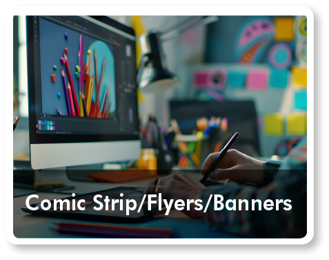 Comic Strip or Flyers or Banners